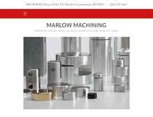 Tablet Screenshot of marlowmachining.com